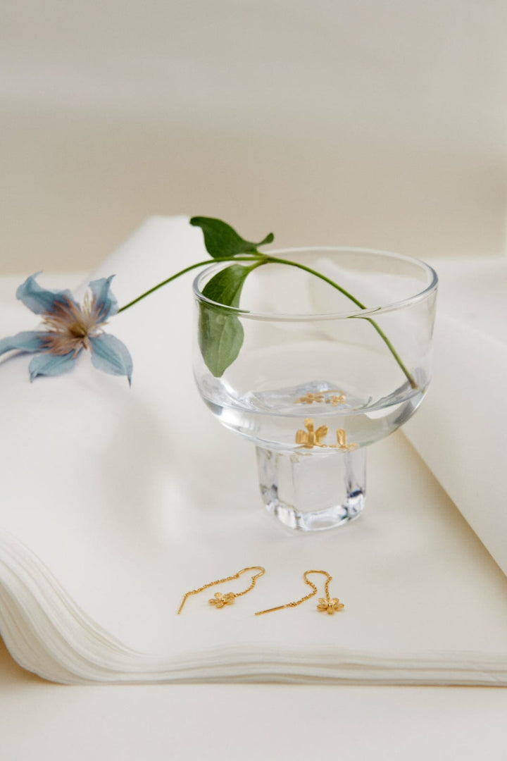 Pernille Corydon - Wild Poppy Earchains e-364-gp - Øreringe