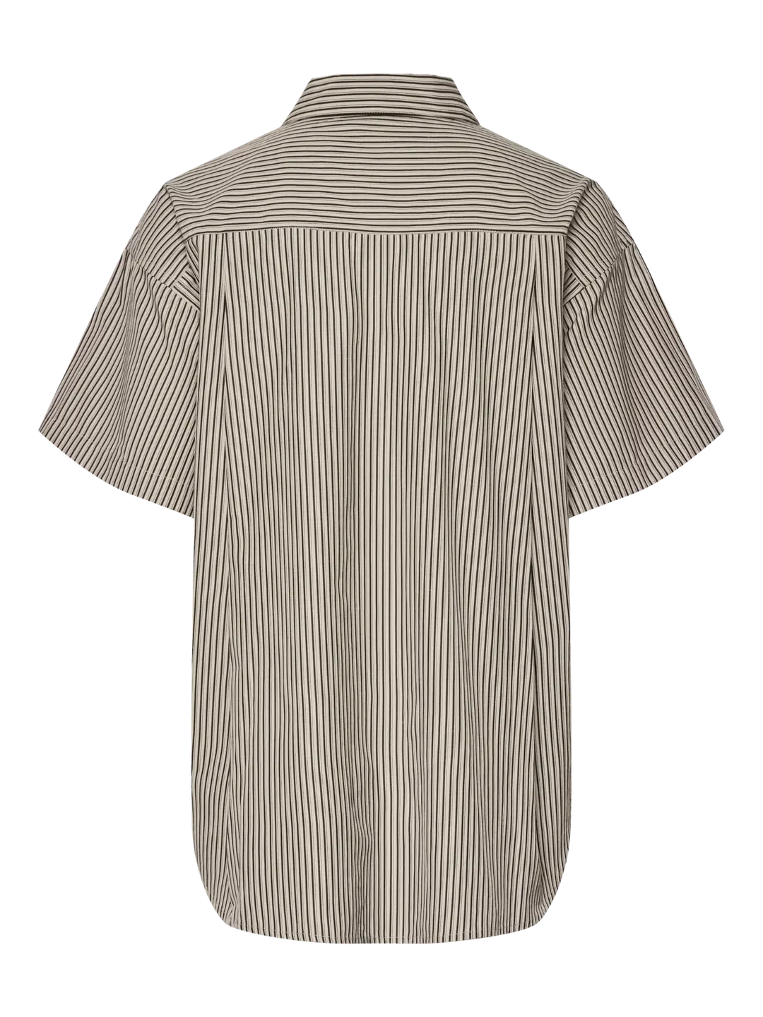 Pieces - Pcfemme Ss Loose Shirt - 4900771 Birch Delicioso Skjorter