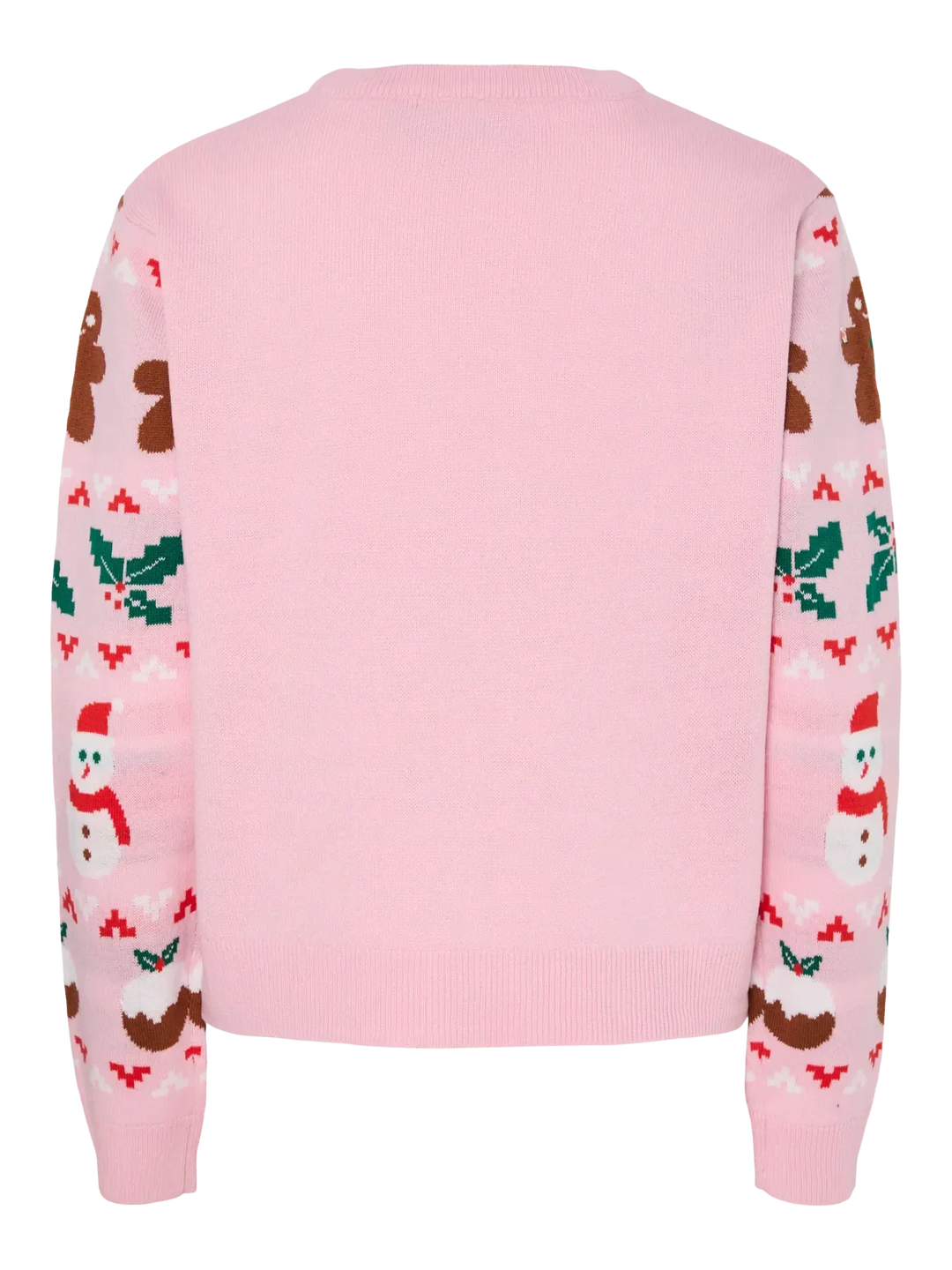 Pieces - Pcjolly Xmas Ls O-Neck Knit Pullover - 4692471 Prism Pink X-Mas Strikbluser