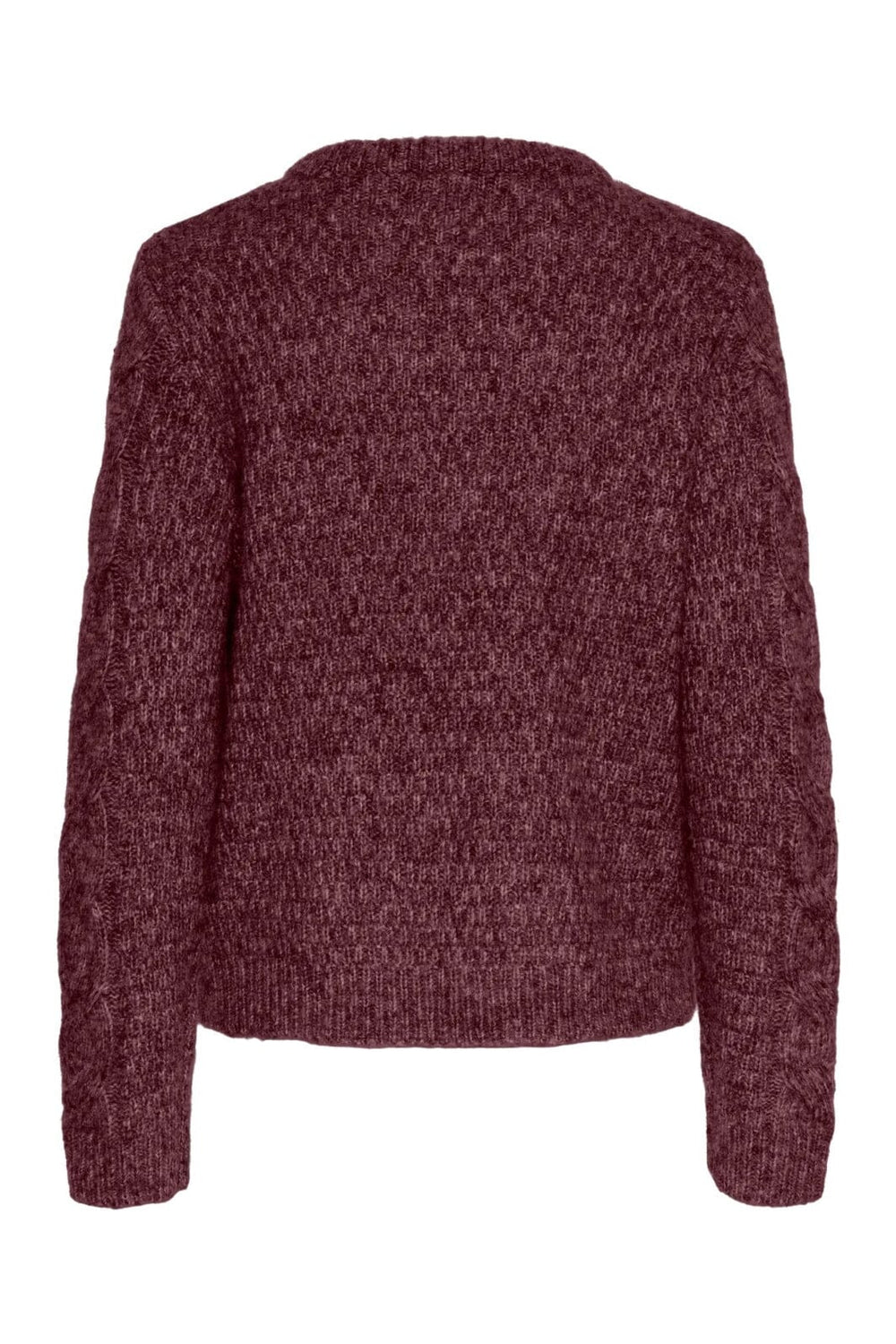 Pieces - Pcnina Ls O-Neck Knit - 4864785 Tawny Port