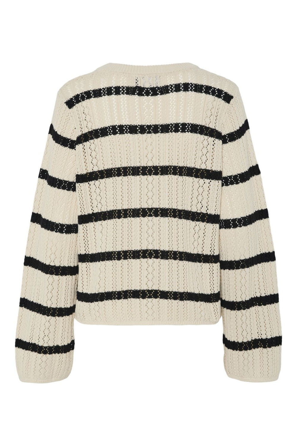 Pieces - Pcnuka Ls O-Neck Knit 17154616 - 4790694 - Birch Black