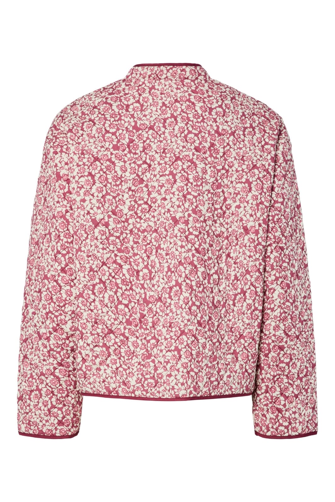 Pieces - Pcrikke Quilted Jacket - 4928318 Slate Rose Flower