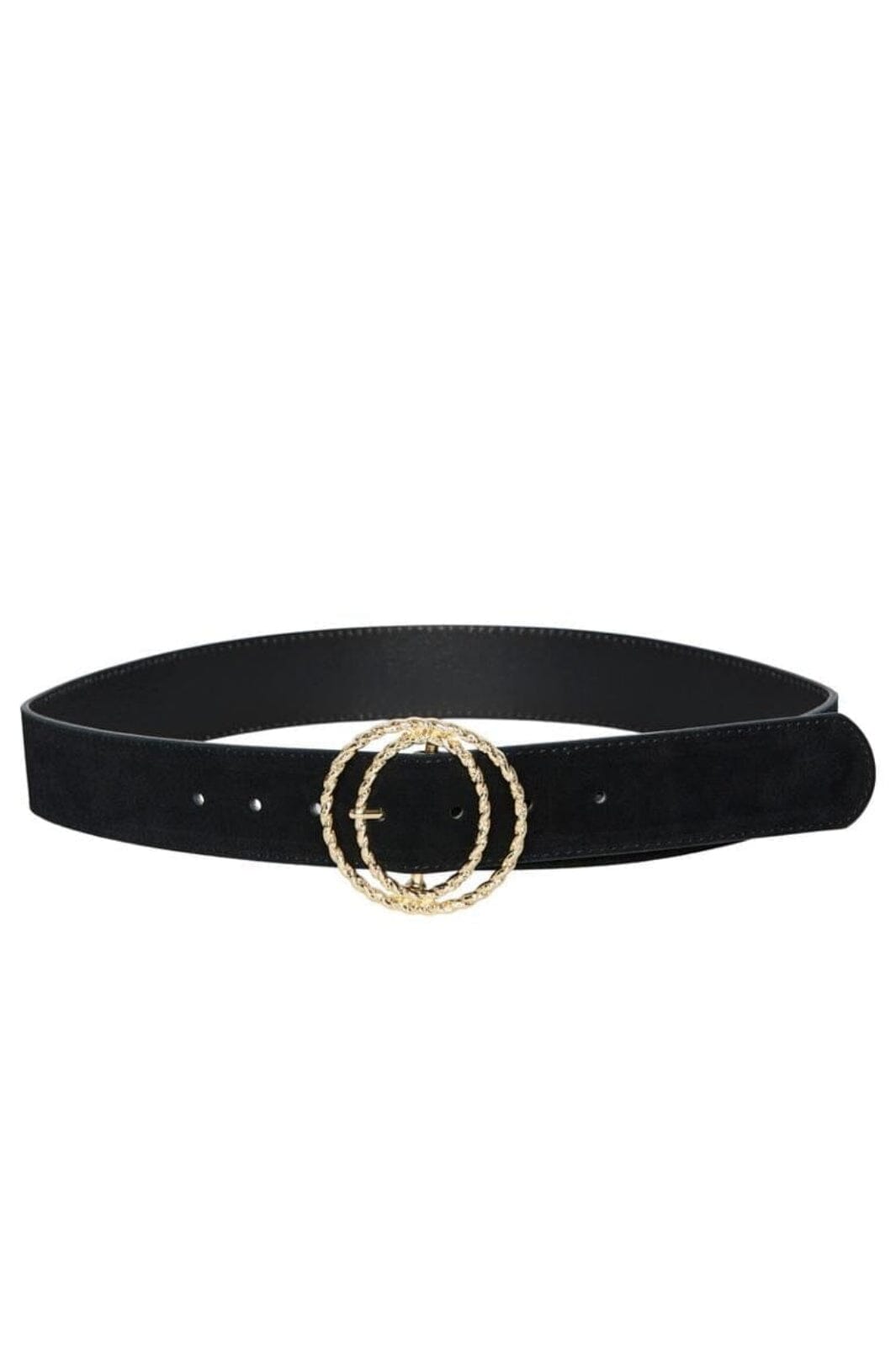 Pieces - Pcsab Suede Waist Belt - 4363348 Black Gold Bælter