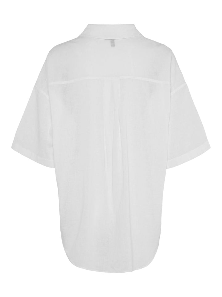 Pieces - Pcsatinka 2/4 Shirt - 4684726 Cloud Dancer