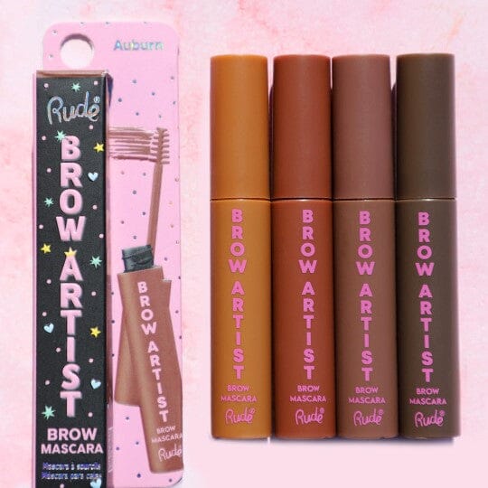 Rude Cosmetics - Brow Artist Brow Mascara - Natural Brown - Øjenbryn