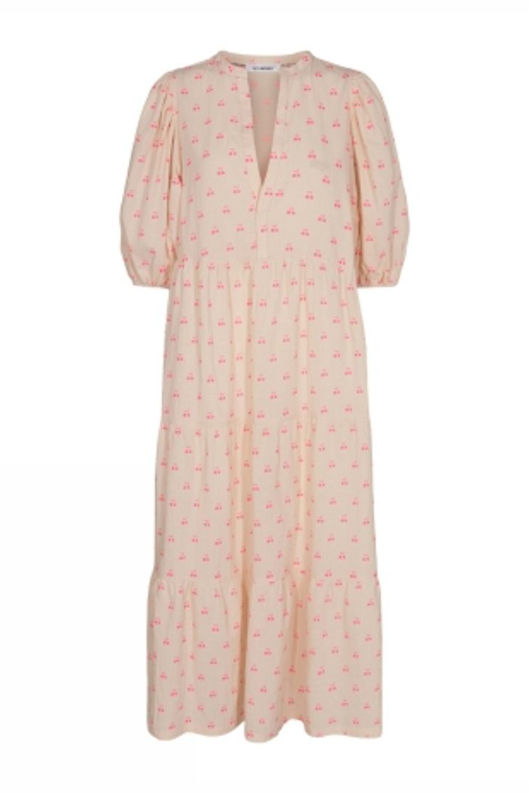 Förbeställning - Co´Couture - Cherrycc Floor Dress 96525 - 263 - Neon Pink