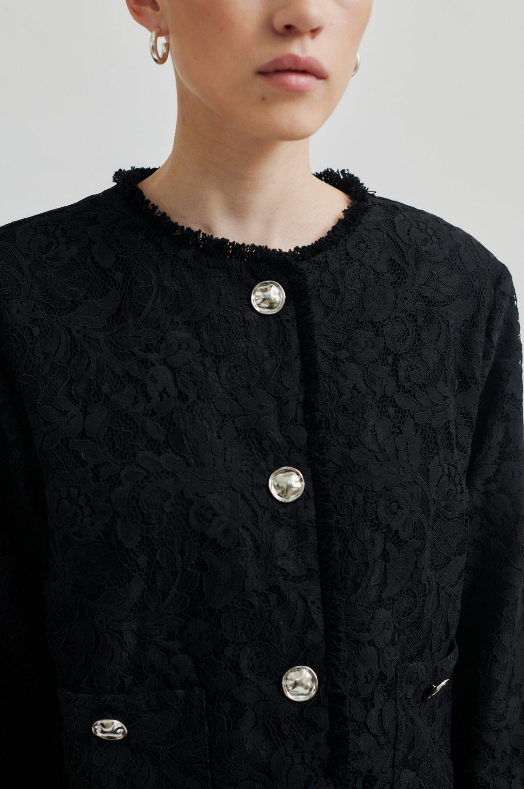 Second Female - Border Jacket 59032 - Black Jakker