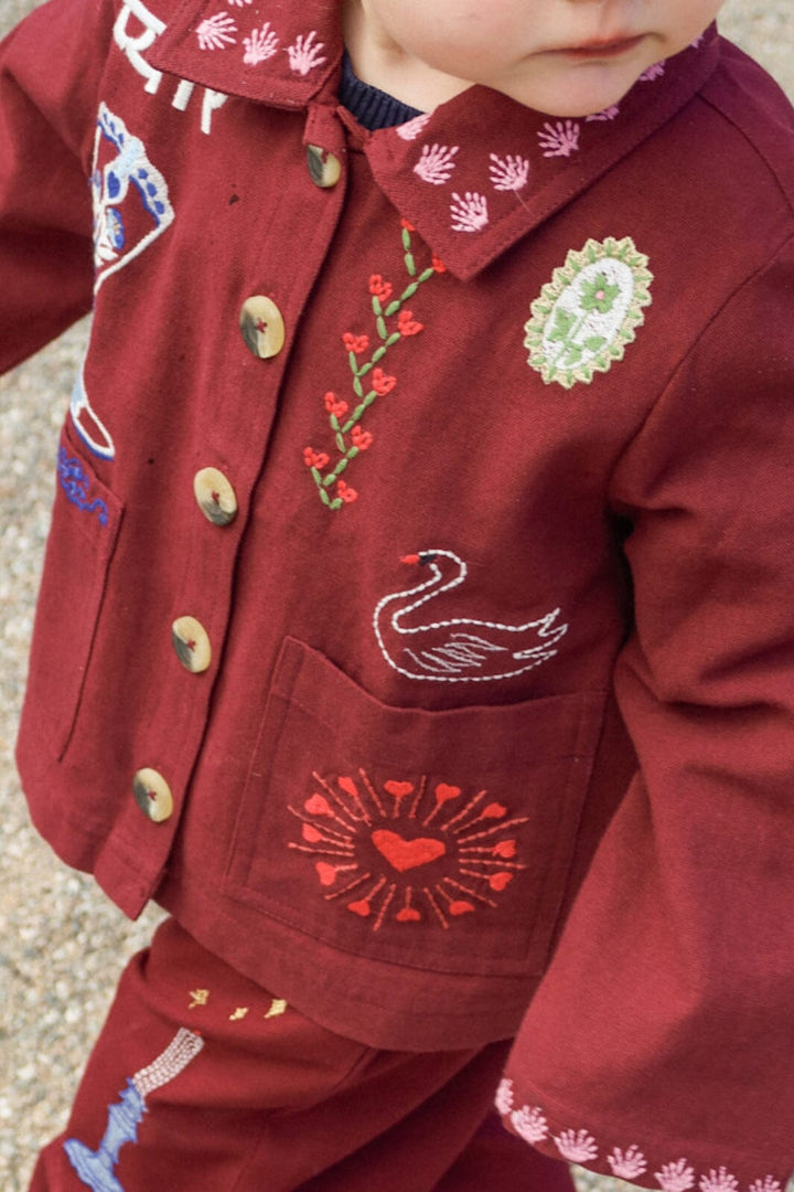 Sissel Edelbo - My MINI Jacket SE 1666 - Burgundy Jakker