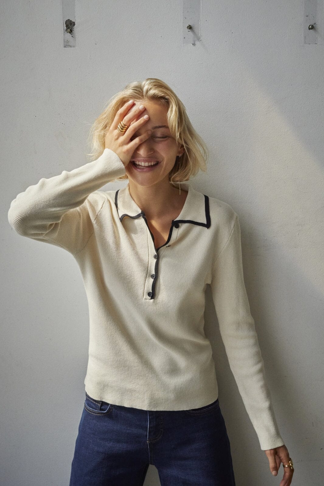 Sisters Point - Litas-Ls 19061 - 119 - Porcelain/Black Strikbluser