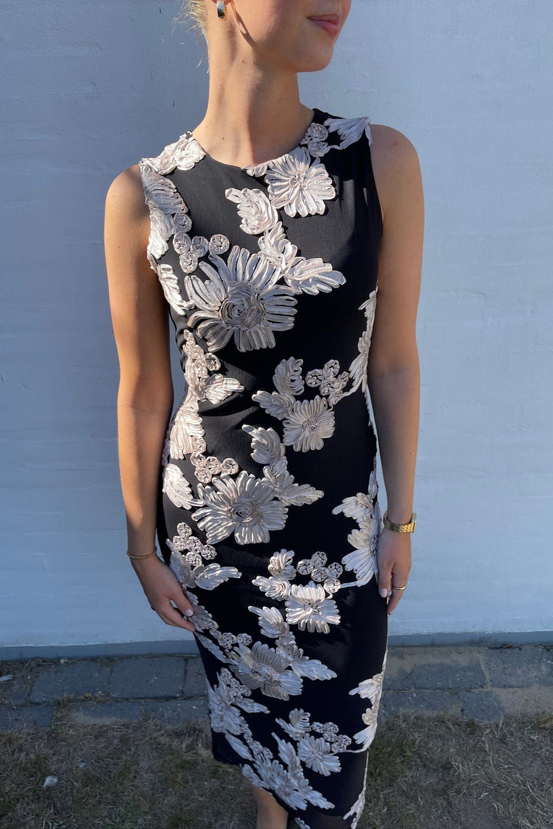 Sisters Point - Sis-Dr 19308 - 811 - Black/Champagne Kjoler