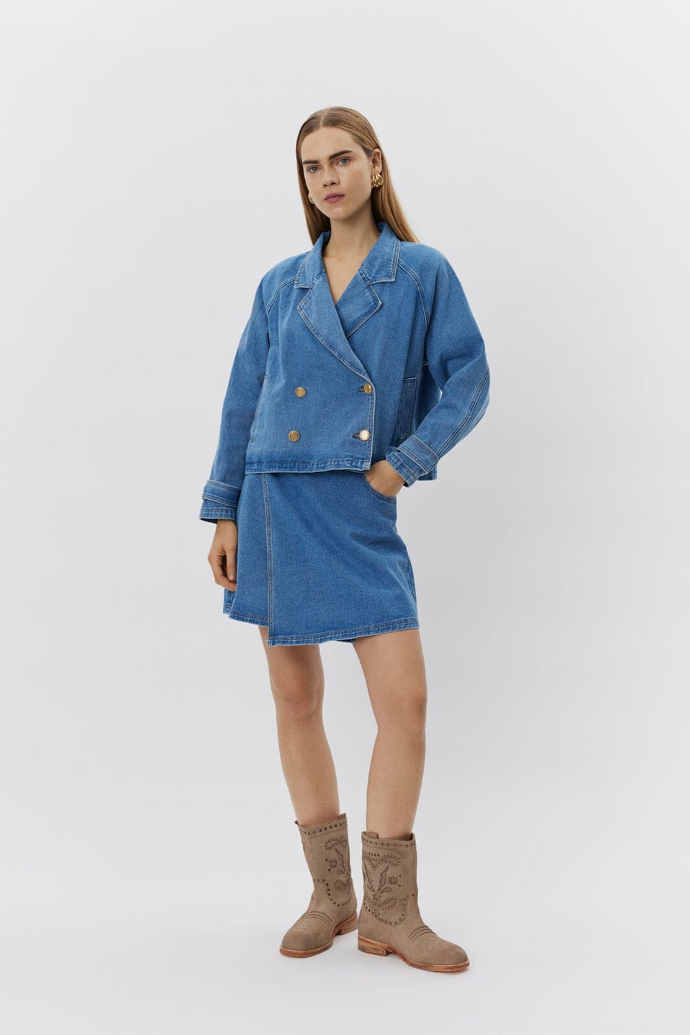 Sofie Schnoor - Eudorasw Jacket S251250 - 5002 - Denim Blue Jakker