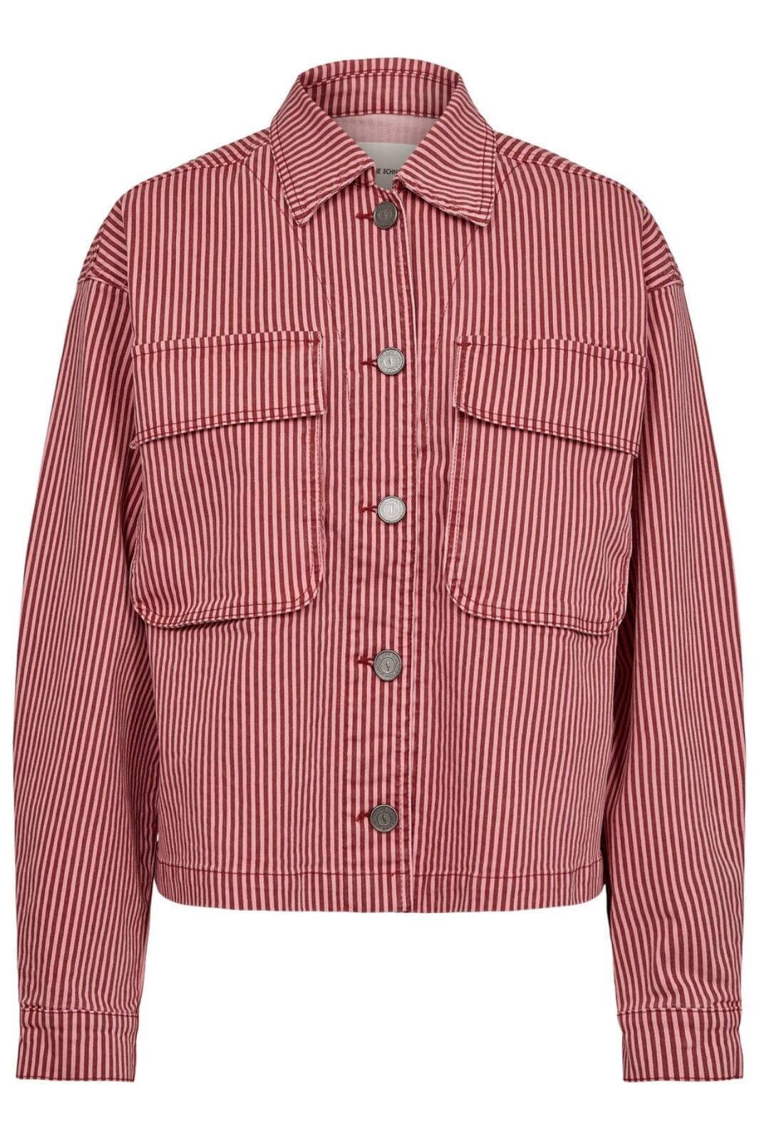 Sofie Schnoor - S241125 Jacket - Red Striped Jakker