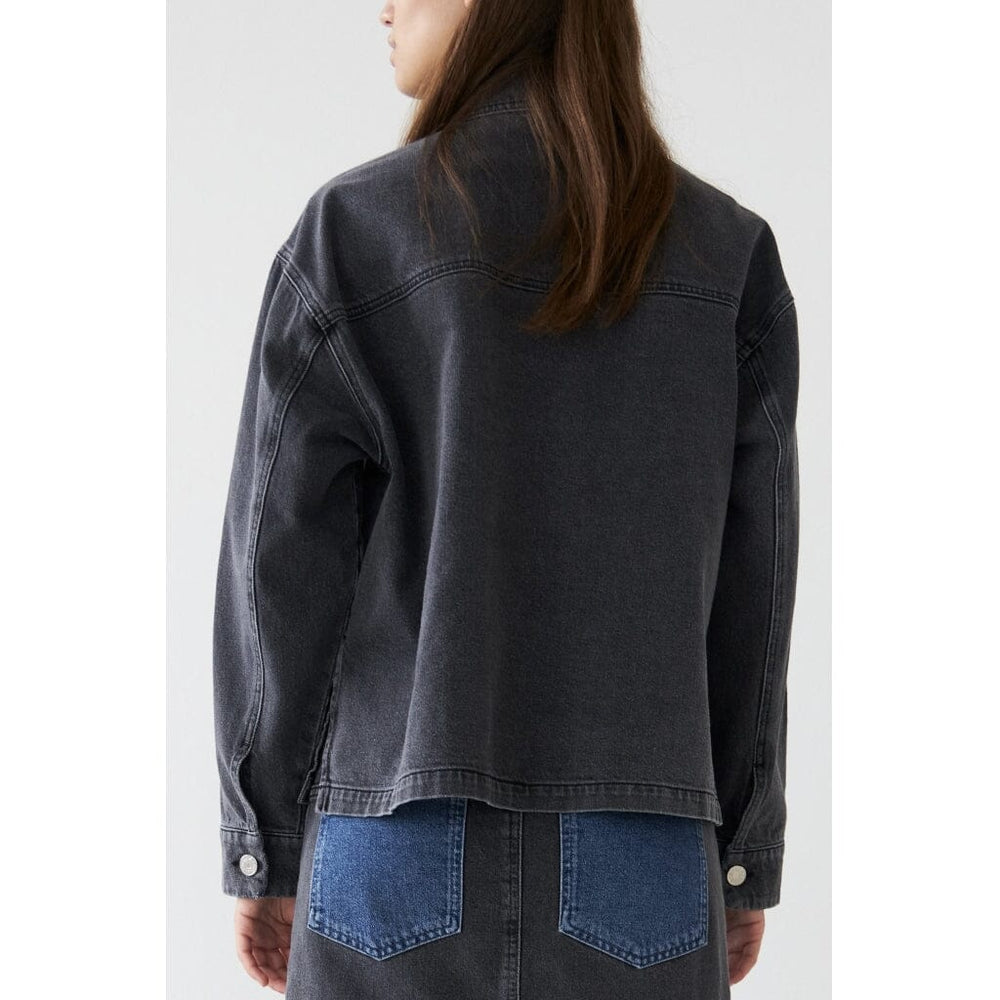 Stella Nova - Black And Blue Denim Shirt - 387 Blue Night Jakker