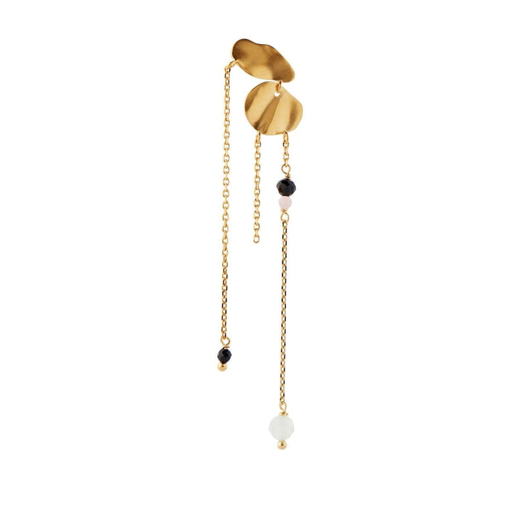 Stine A - Festive Clear Sea Earring With Chains & Stones - 1319-02-S Øreringe