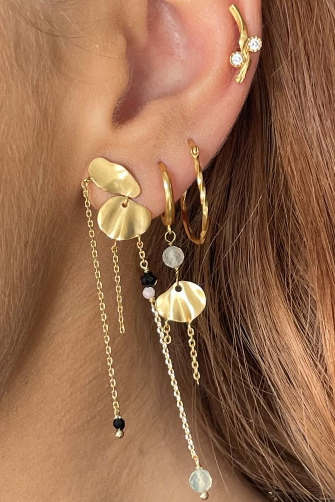 Stine A - Flow Creol - 1333-02-S Øreringe