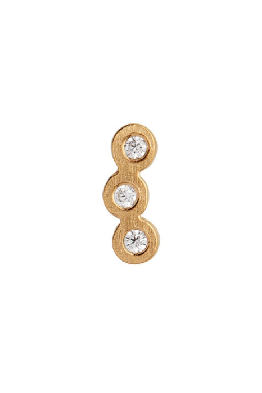 Stine A - Three Dots Earring Gold - 1004-02-S Øreringe