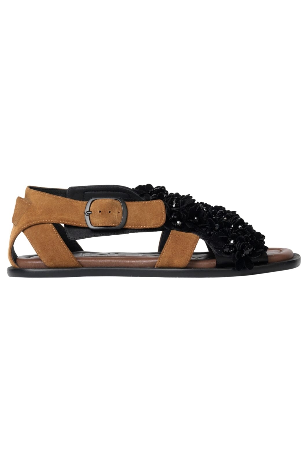 Stine Goya - 2402 Cross Strap Sandal, Grosgrain Cross Strap Sandalsg-pf25-f041-2402 - Black
