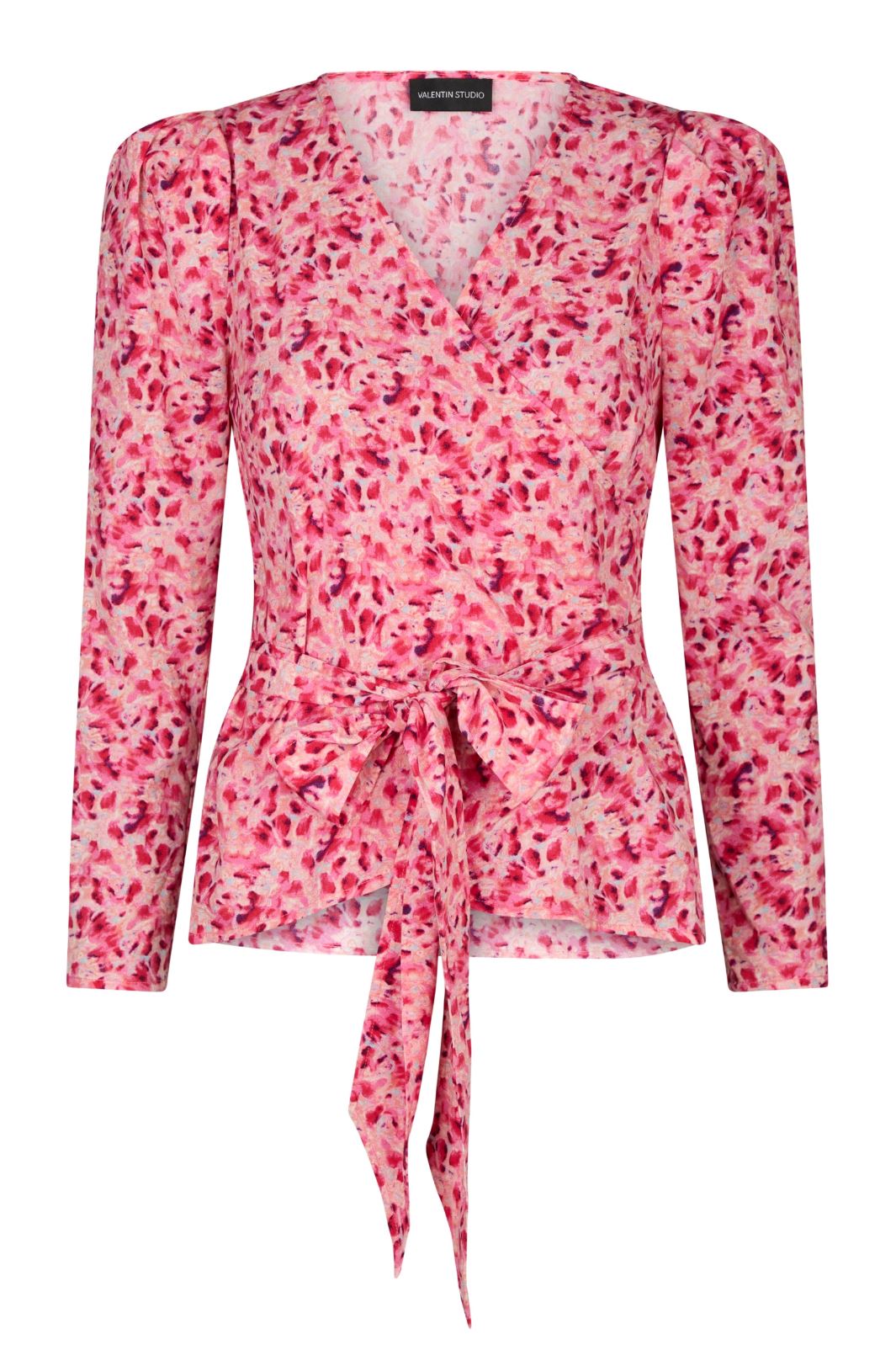 Valentin Studio - Josie Ink Dots Blouse 165457 - Pink 170 Bluser