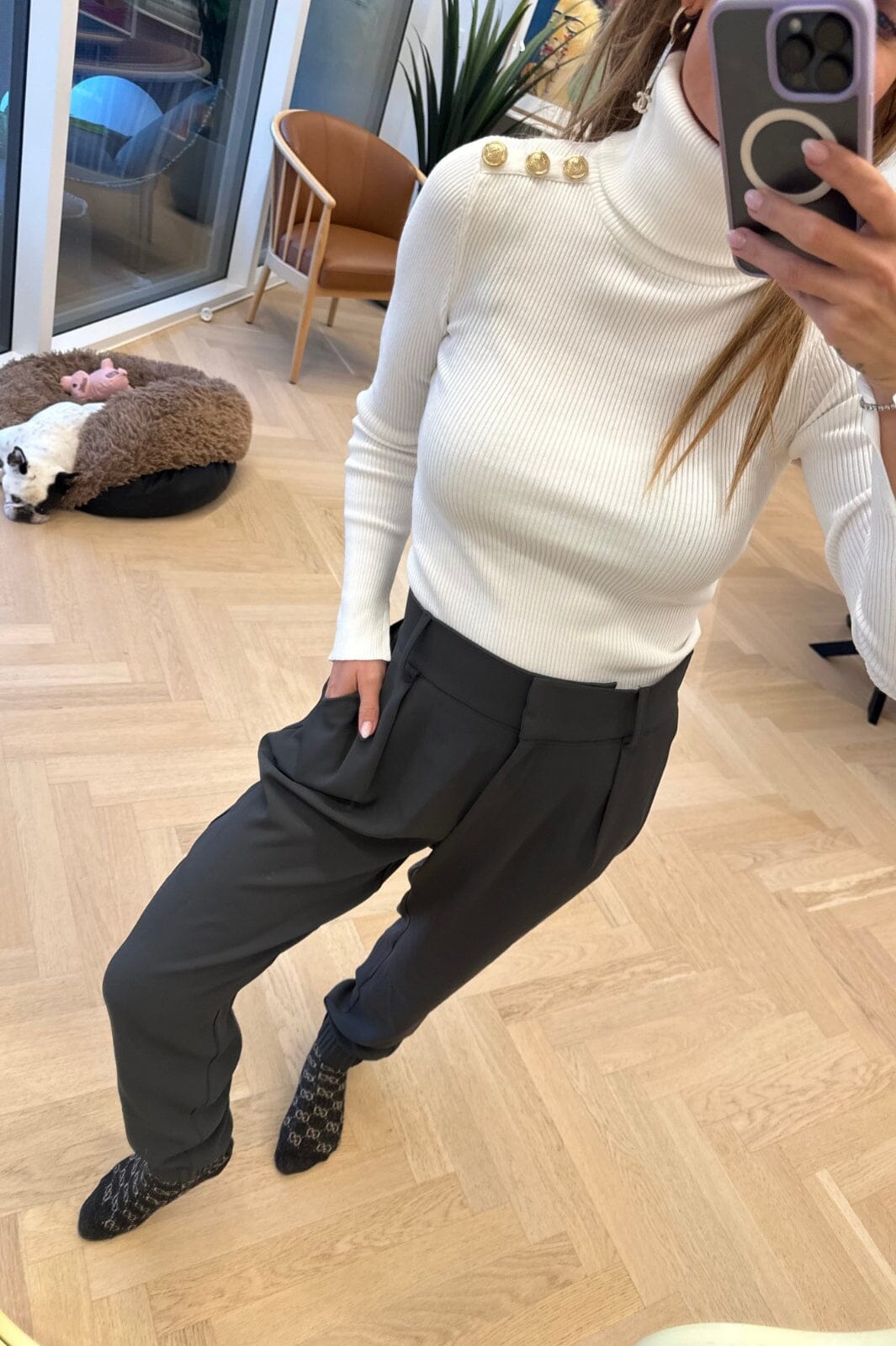 Valentin Studio - Pretty Pants - Dark Grey Bukser