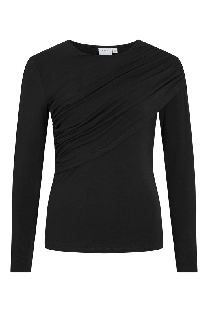 Vila - Visempa Crew Neck L/S Top - 4913251 Black Beauty