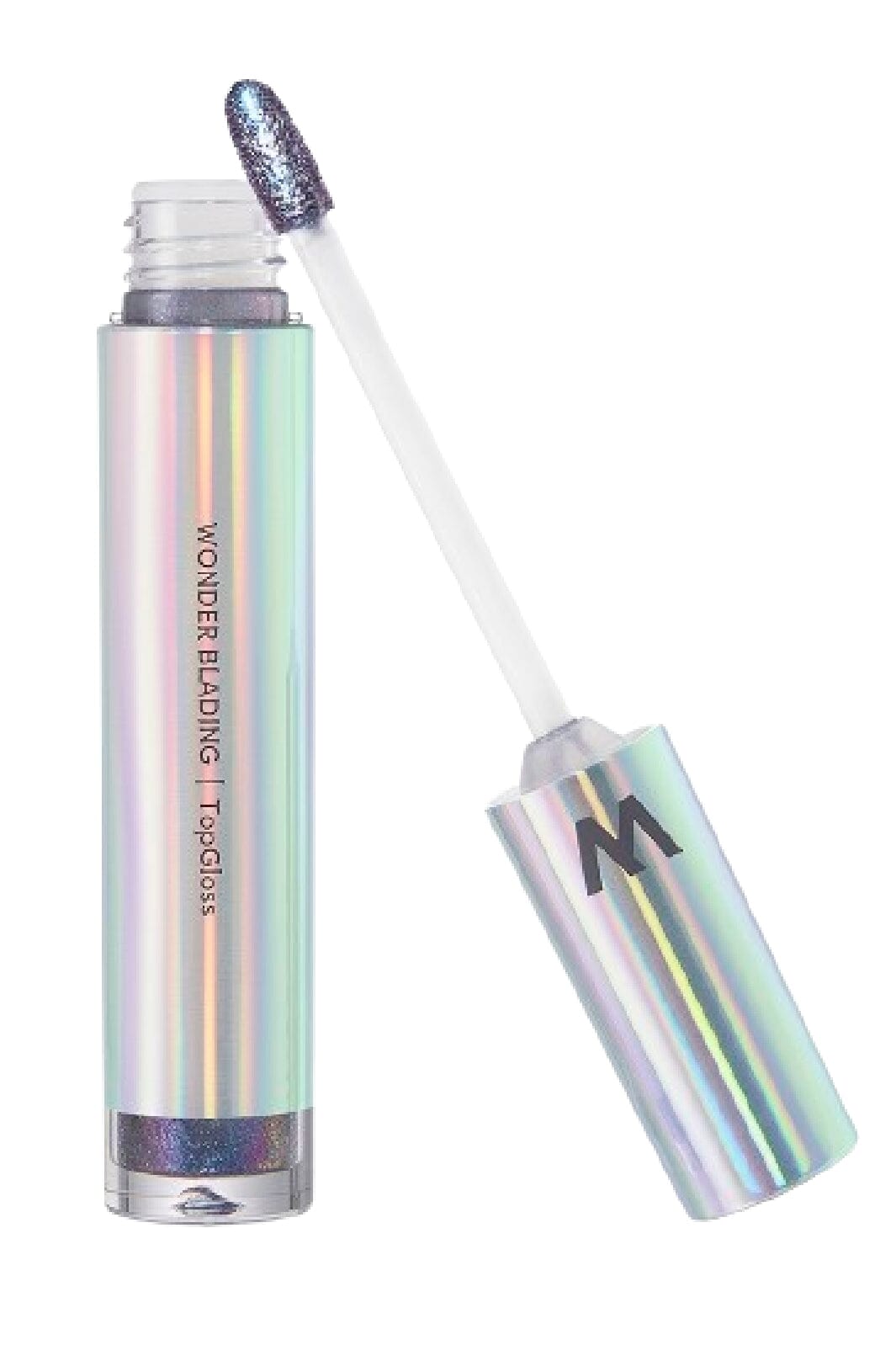 Wonderskin - Wonder Blading Top Gloss Blue Glitter - Blue Glitter Læbestift