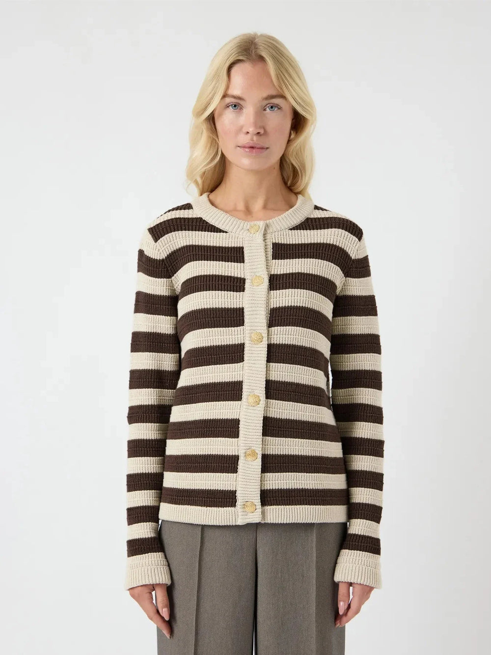 Y.A.S - Yassironi Ls Knit Cardigan - 4961531 Chocolate Brown Cardigans
