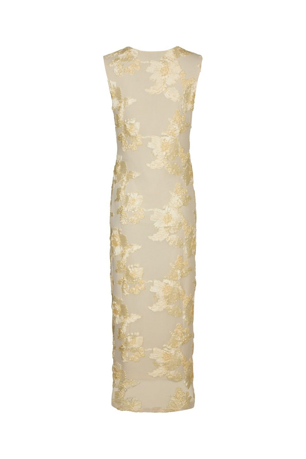 Neo Noir - Tiranna Big Flower Mesh Dress 166824 - 191 - Light Yellow