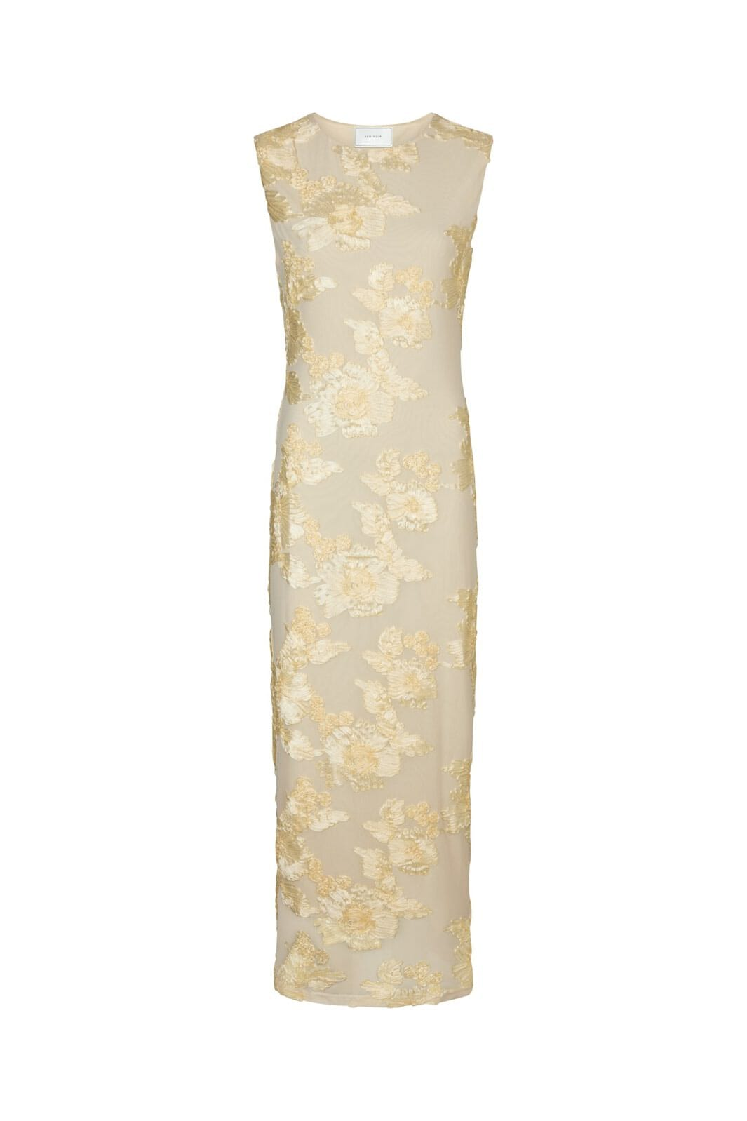 Neo Noir - Tiranna Big Flower Mesh Dress 166824 - 191 - Light Yellow