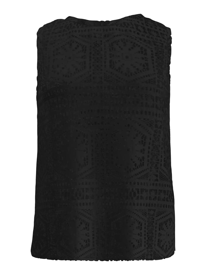 Only - Onllian Lace Tank Top - 5044905 Black