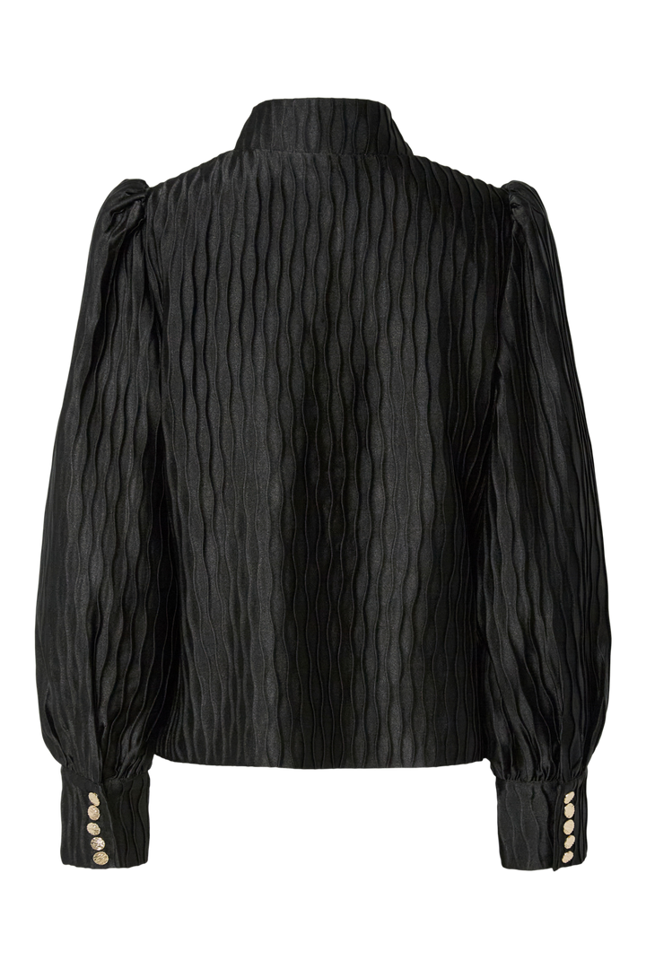 Y.A.S - Yasripple Ls Shirt - 4608468 Black