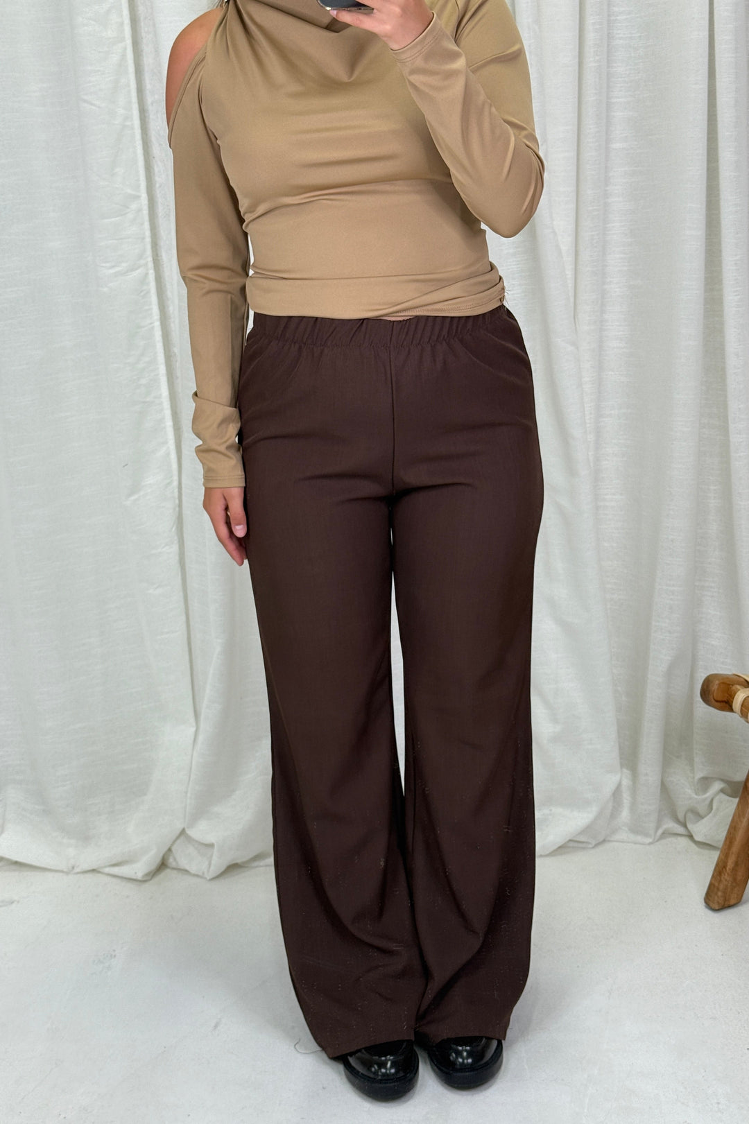 A-bee - Clarice Pants - Dark Maroon