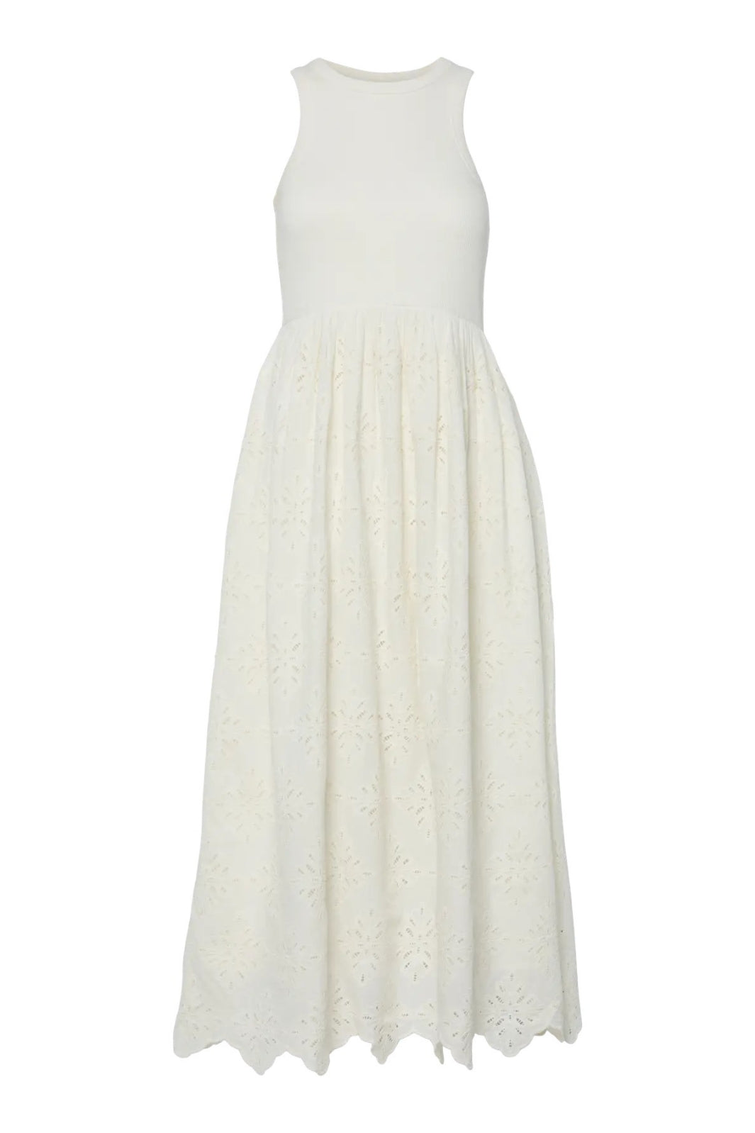 Y.A.S - Yasmiri Sl Long Embroidery Dress - 4849135 Star White