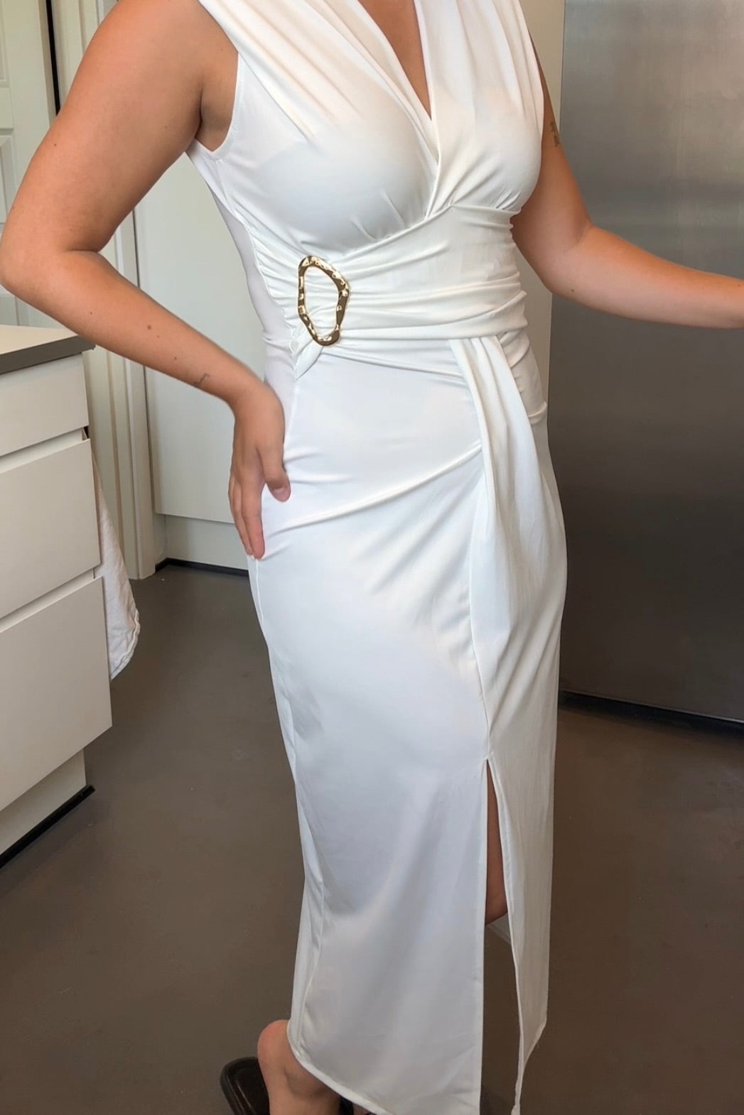 A-bee - Mirella Dress - White