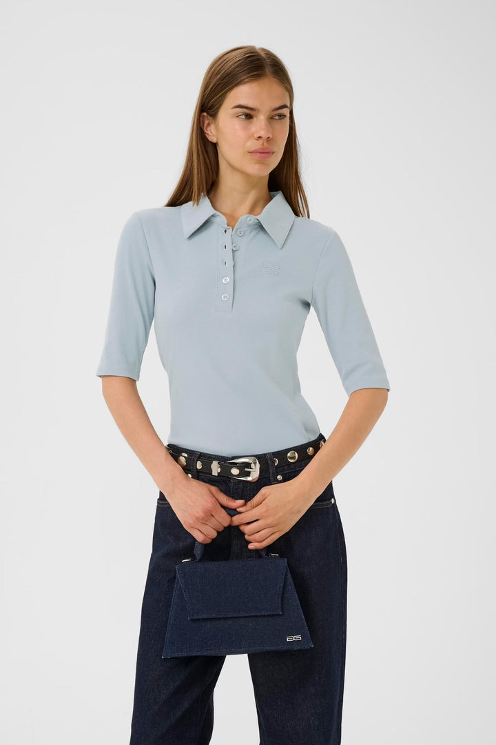 Gestuz - Gzdrew Polo Top 10910593 - 100648 - Grey Blue