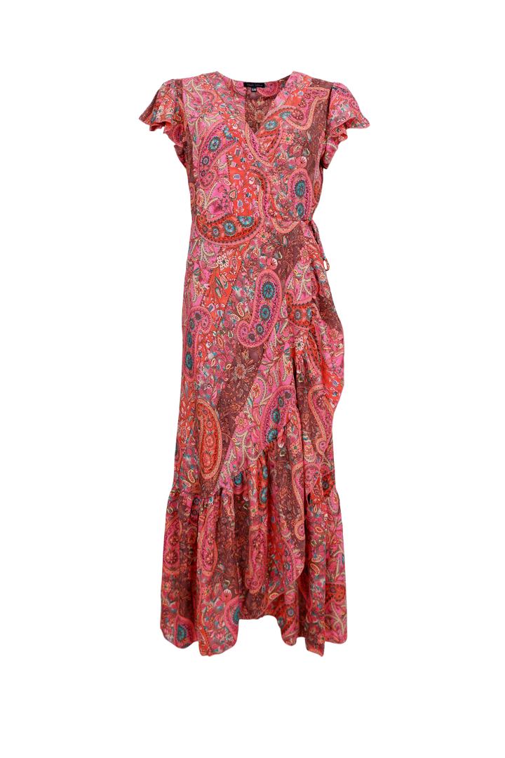 Black Colour - Bcluna Flared Wrap Dress 39151 - Scarlett Berry