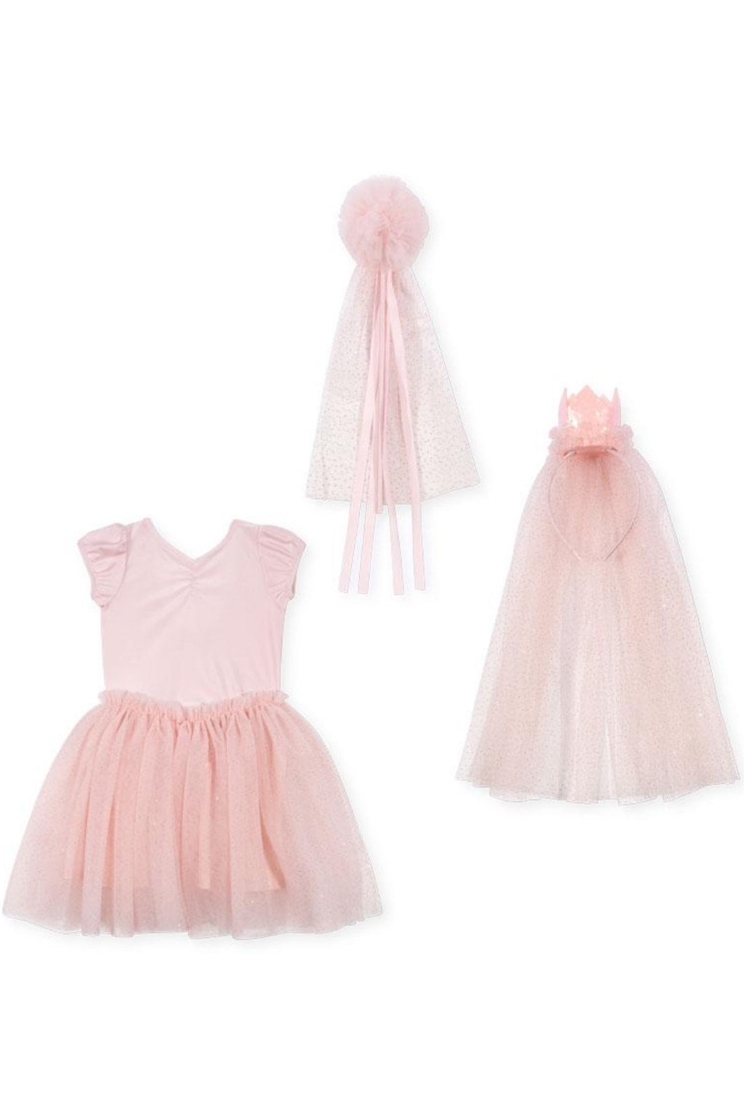 Konges Sløjd - Princess Crown Costume Ks103275 - Cloud Pink