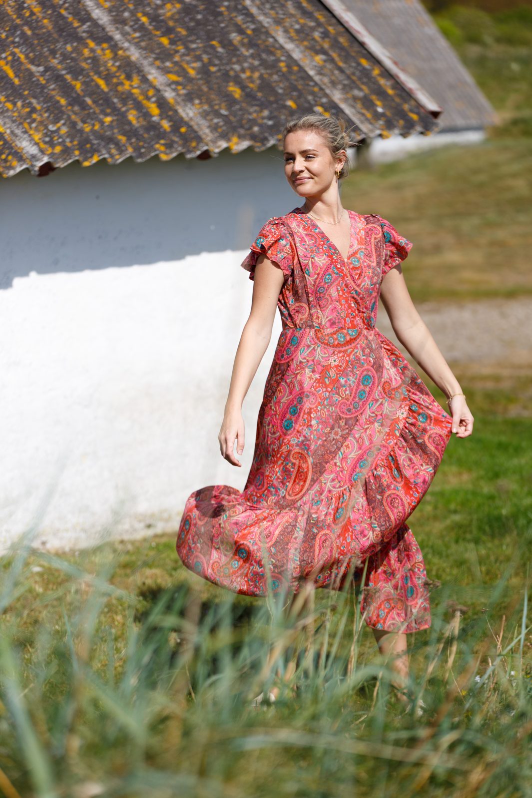 Black Colour - Bcluna Flared Wrap Dress 39151 - Scarlett Berry