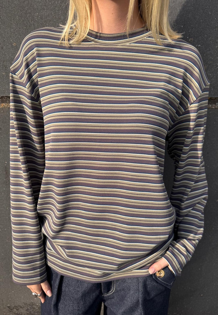 Sisters Point - Esther-Ls1 20417 - 832 - Berry/Khaki Stripes