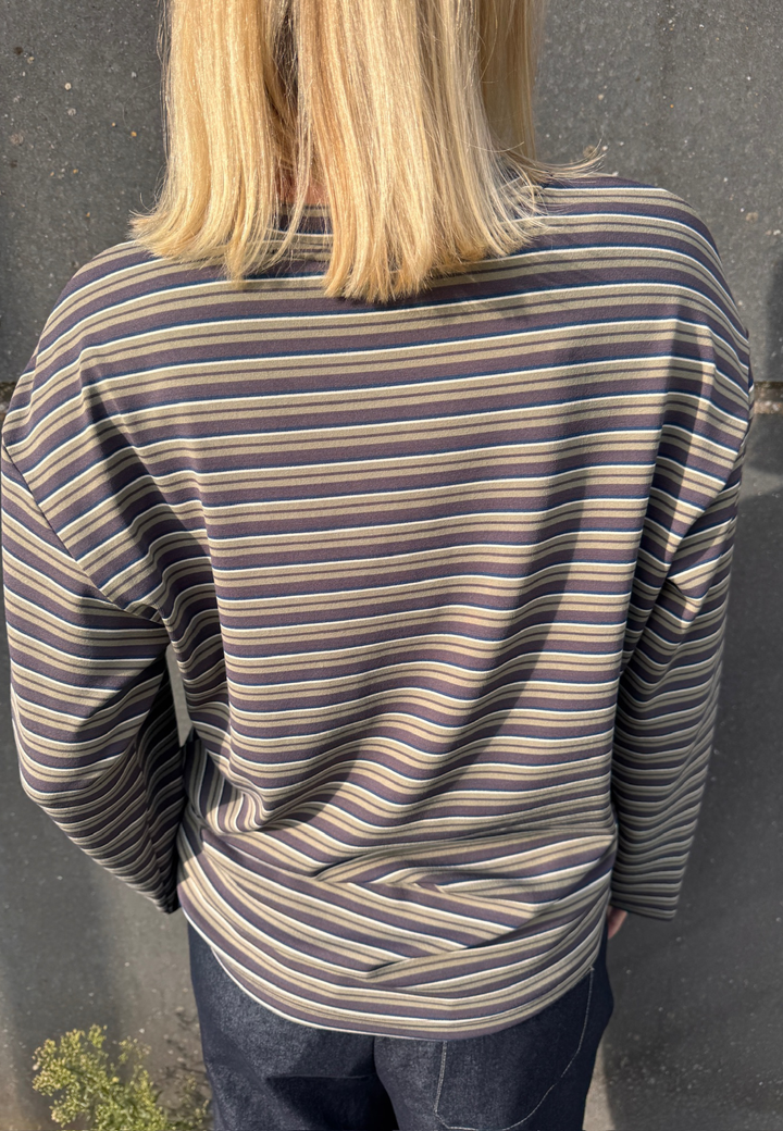 Sisters Point - Esther-Ls1 20417 - 832 - Berry/Khaki Stripes