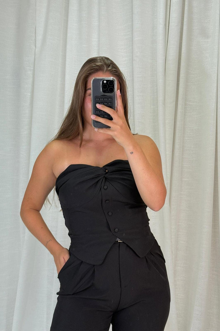 A-bee - Anine Top - Black Toppe 