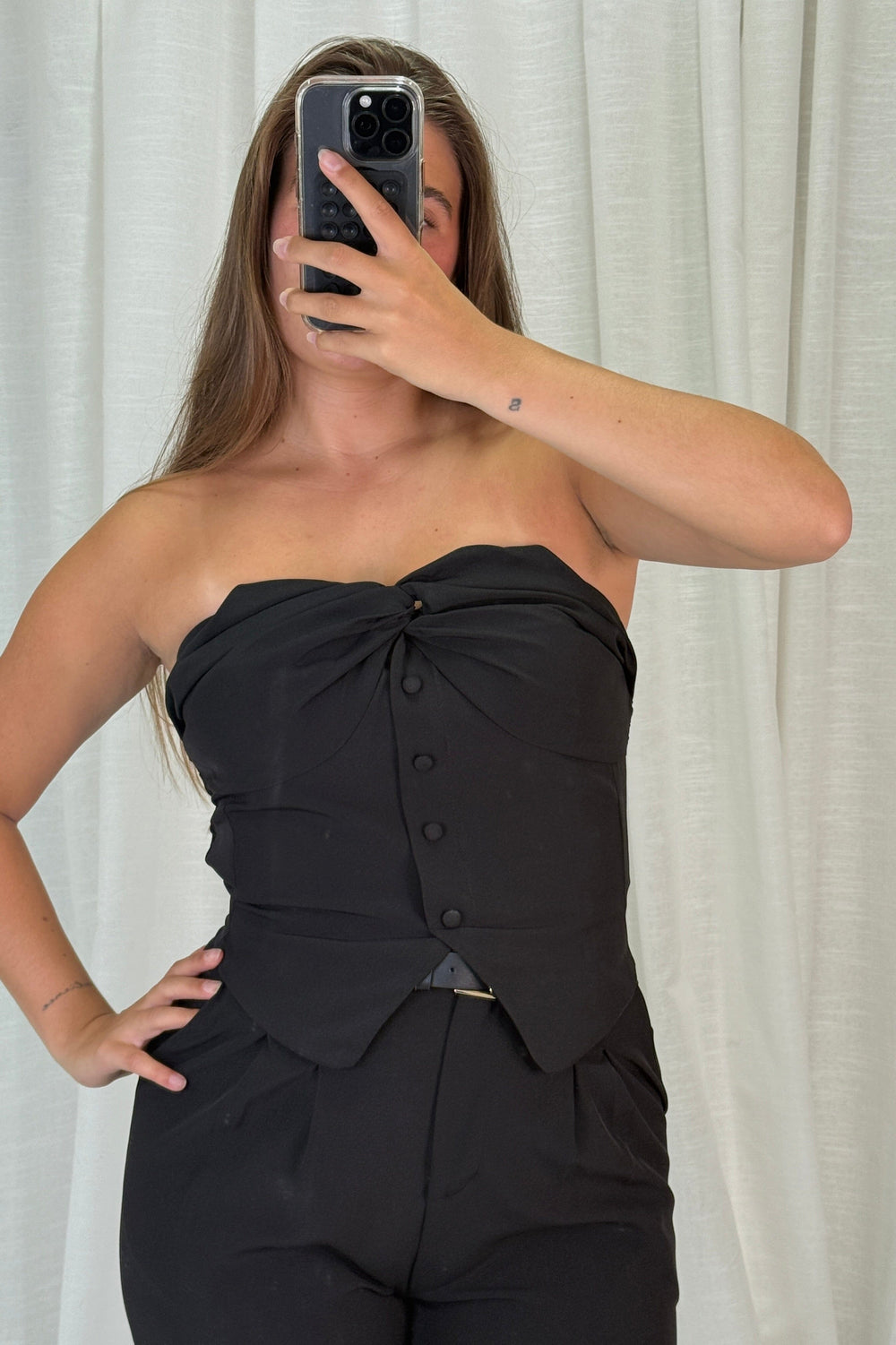A-bee - Anine Top - Black Toppe 