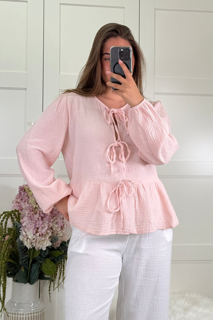 A-bee - Annabelle Skjorte - Pink Skjorter 