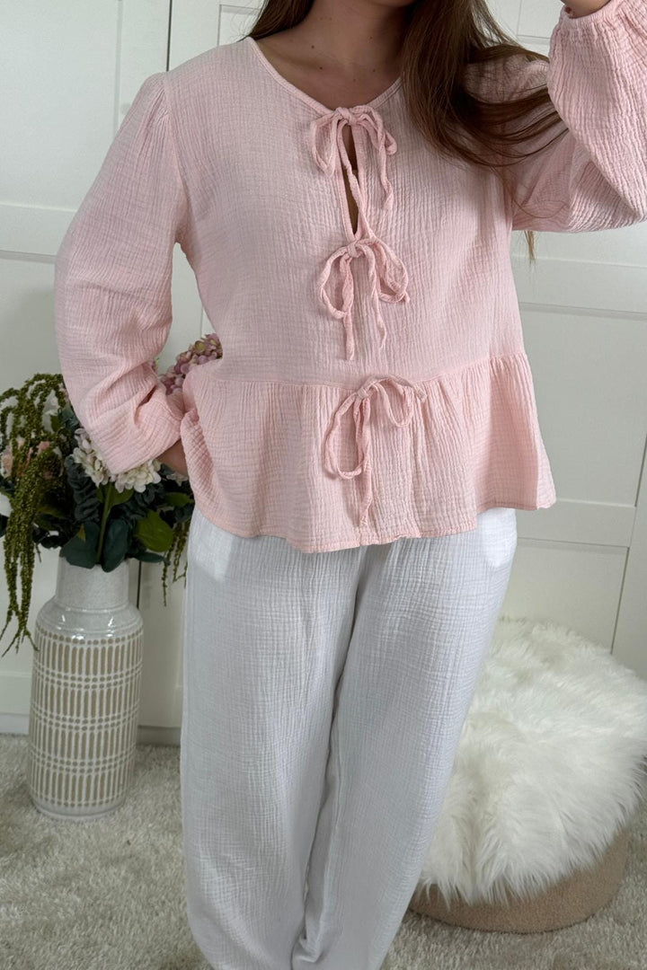 A-bee - Annabelle Skjorte - Pink Skjorter 