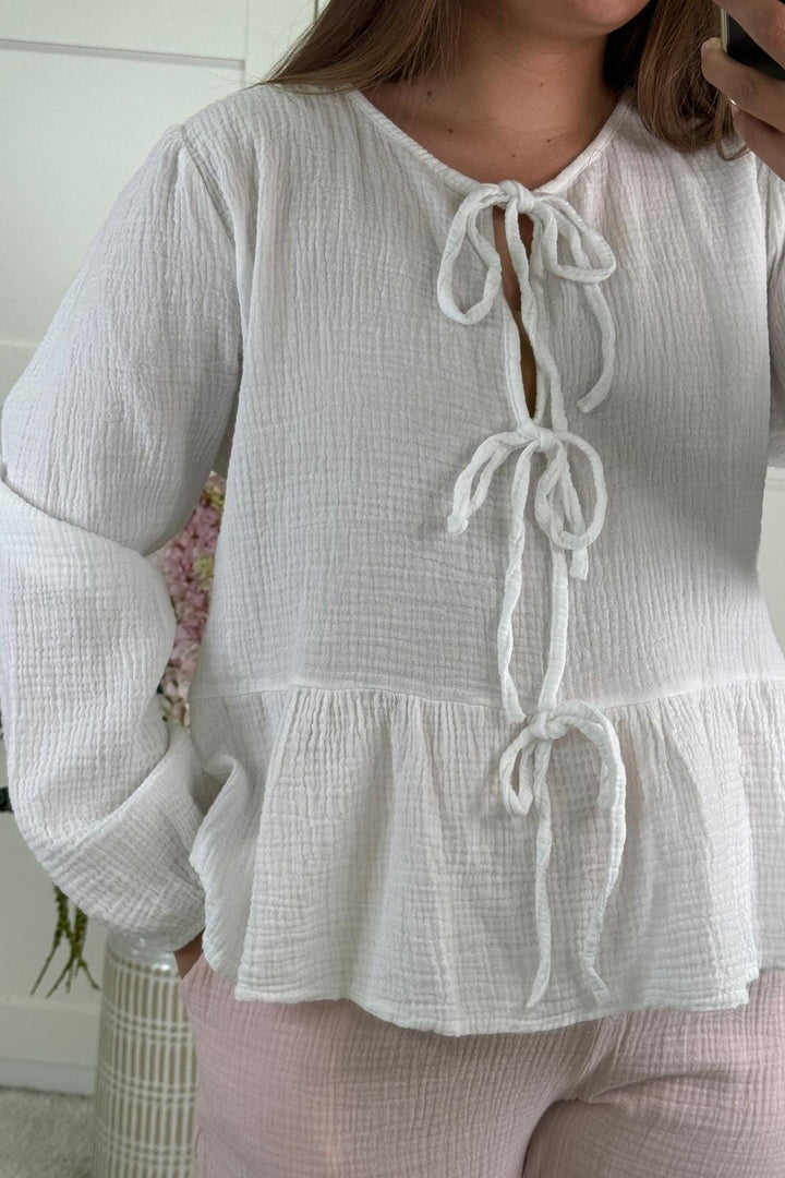 A-bee - Annabelle Skjorte - White Skjorter 