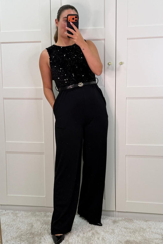 A-bee - Carina Jumpsuit - Black Buksedragter 