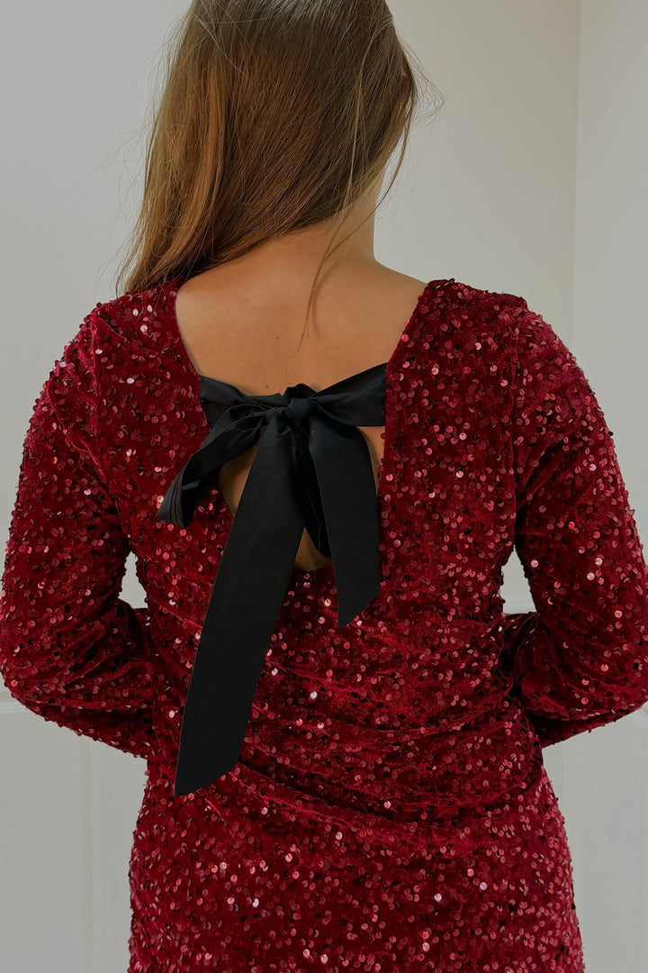 A-bee - Claudiadress - Burgundy Kjoler 