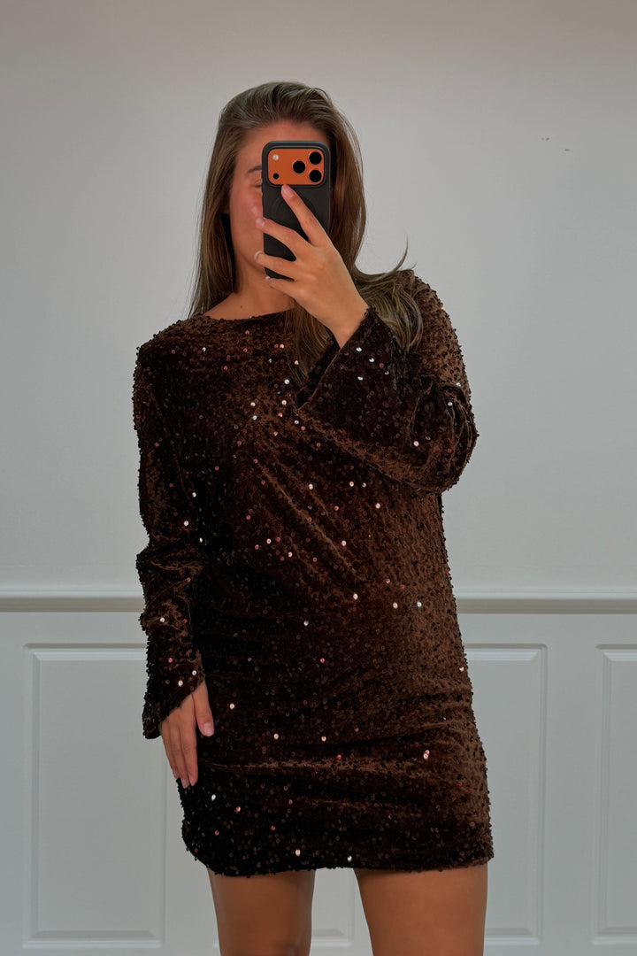 A-bee - Claudiadress - Dark Brown Kjoler 