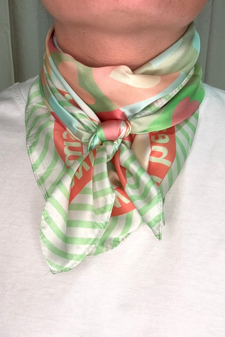 A-bee - Dina Scarf - Green Tørklæder 