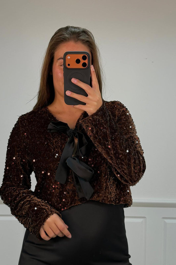 A-bee - Eddablouse - Dark Maroon Bluser 