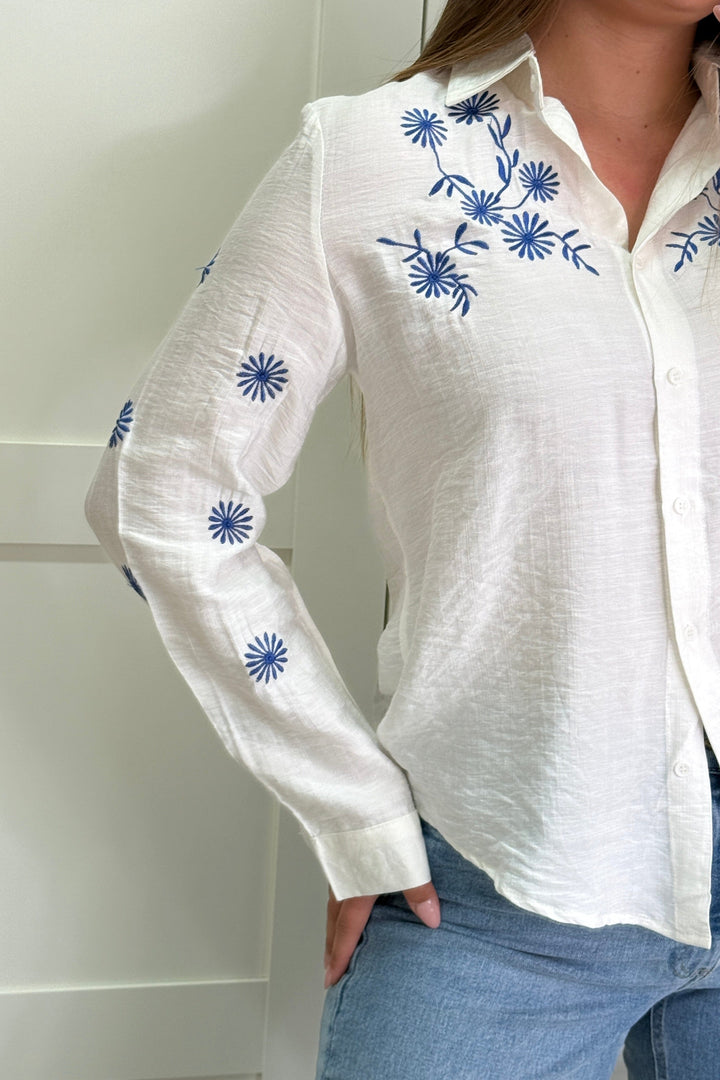 A-bee - Elena Skjorte - White Skjorter 